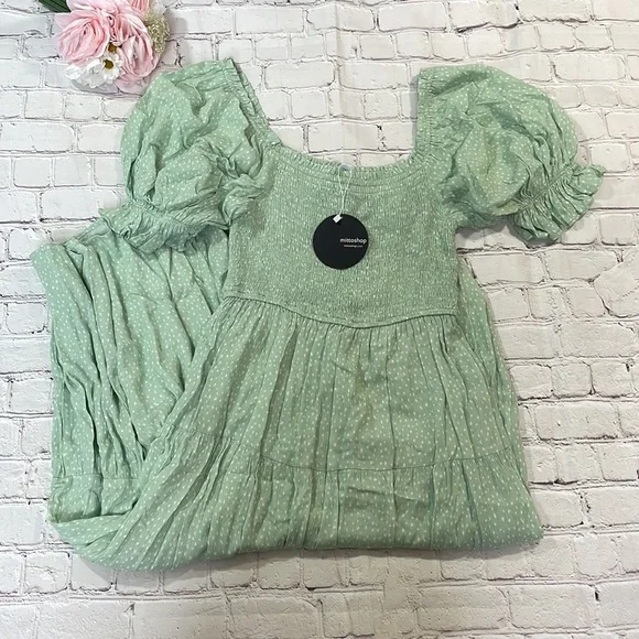 NWT Mittoshop Mint Maxi Dress - Picture 4 of 7